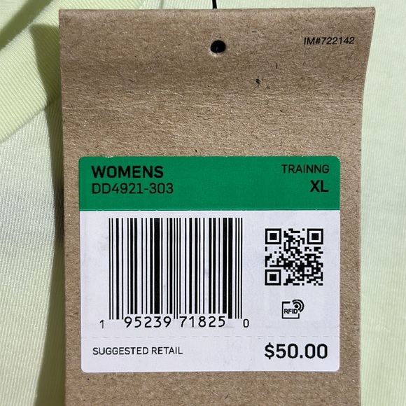 NEW Nike Women's One Luxe Women's Twist Cropped Top XL - Picture 6 of 6